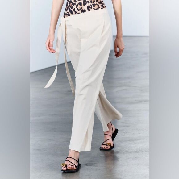 ZARA WRAP FRONT PANTS ZW COLLECTION
ECRU - Picture 13 of 14